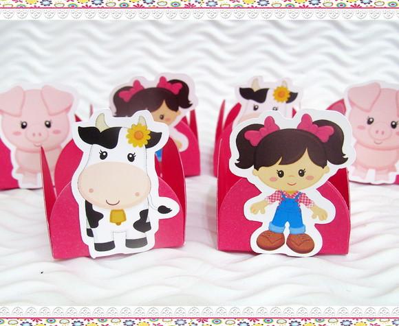 Forminha para Docinhos Fazendinha Menina
