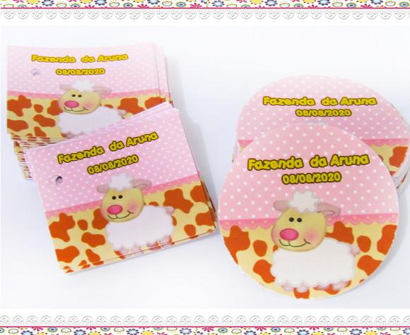Kit Adesivo e Tag Fazendinha