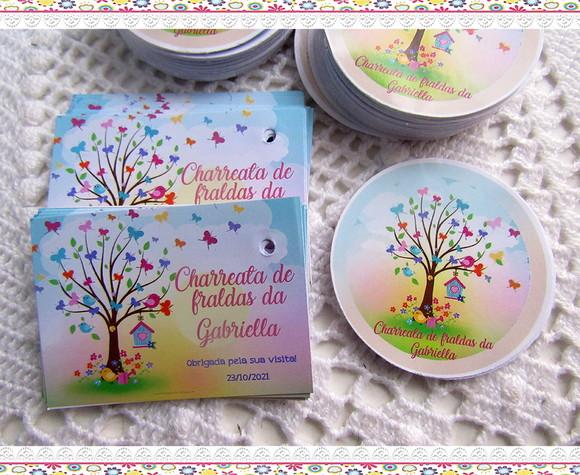 Kit Adesivo e Tag Jardim Encantado