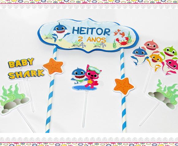 Kit Festa em Casa : É Só Um Bolinho - Baby Shark