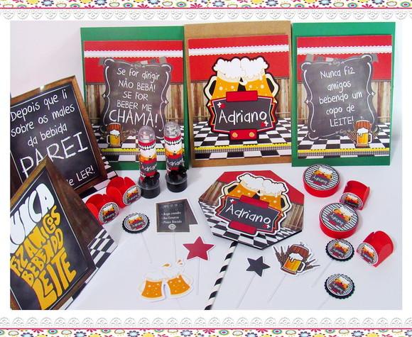 Kit Festa em Casa : É Só Um Bolinho - Chá Bar