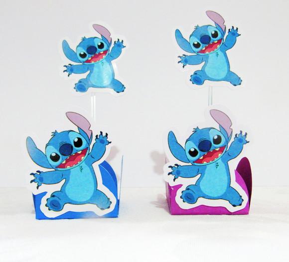 Kit Forminha + Topper para Docinhos Stitch