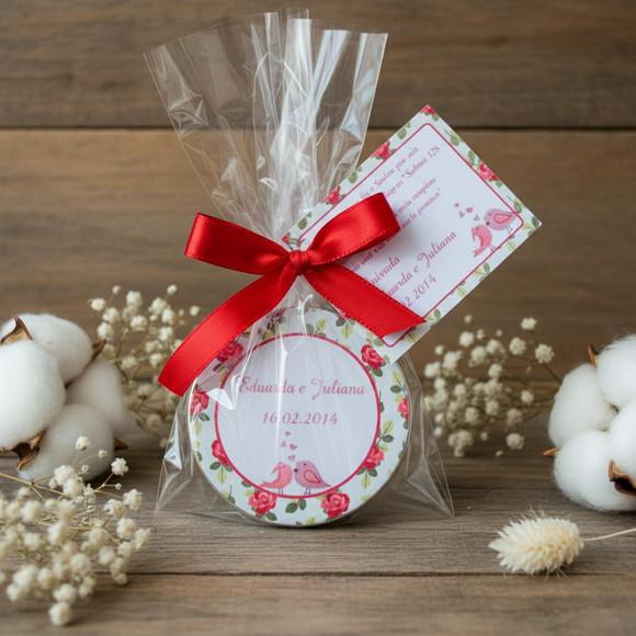Latinha Personalizada com Balinhas Casamento