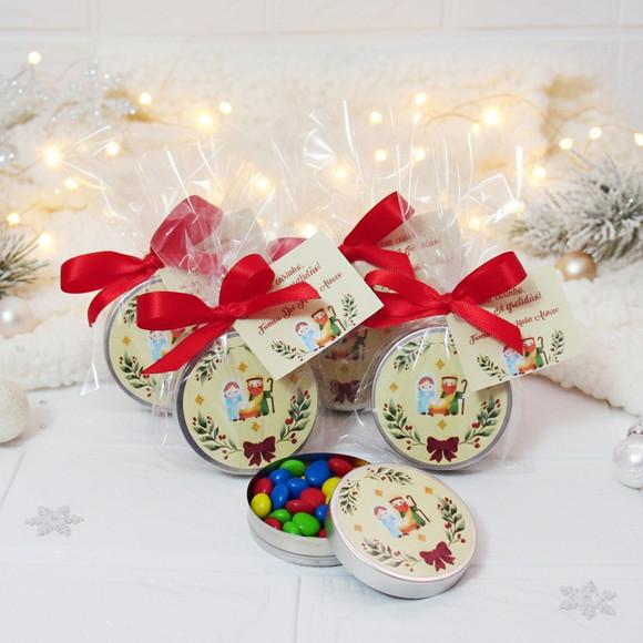 Latinha Personalizada com Balinhas Natal