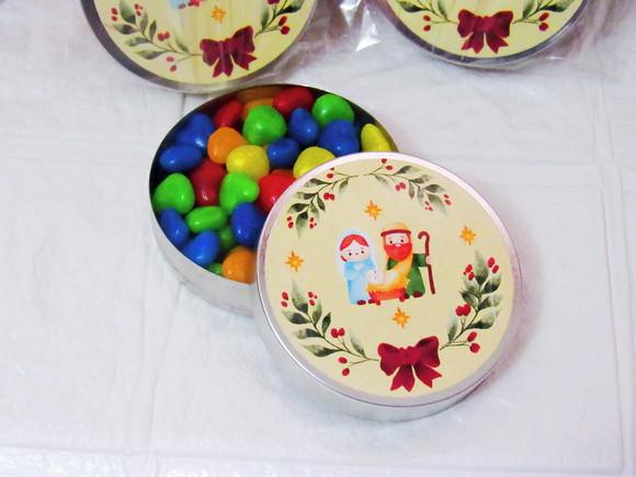 Latinha Personalizada com Balinhas Natal