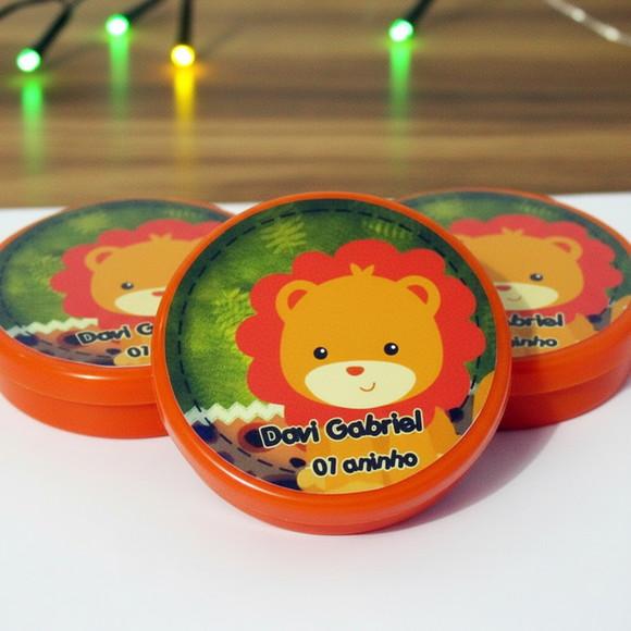 Latinha Personalizada Safari Leãozinho