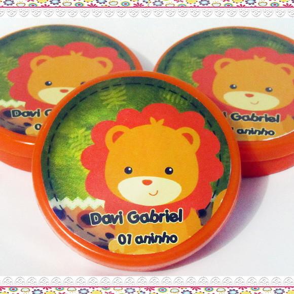 Latinha Personalizada Safari Leãozinho