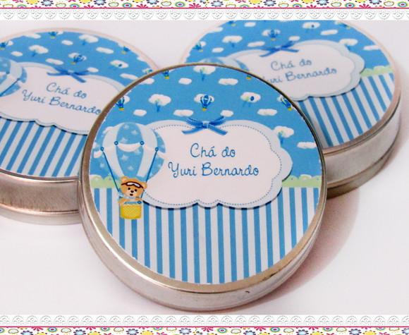 Latinhas Personalizadas Ursinho Baloeiro