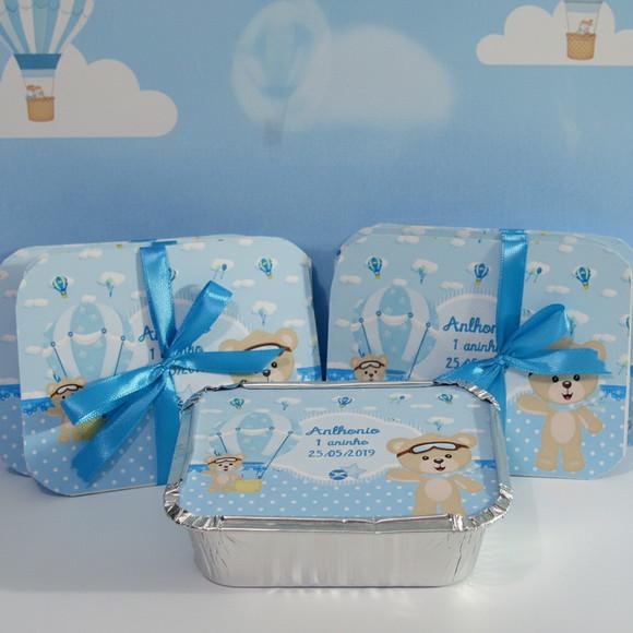 Marmitinha Personalizada Ursinho Baloeiro