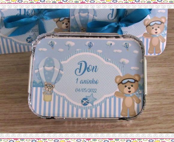 Marmitinha Personalizada Ursinho Baloeiro