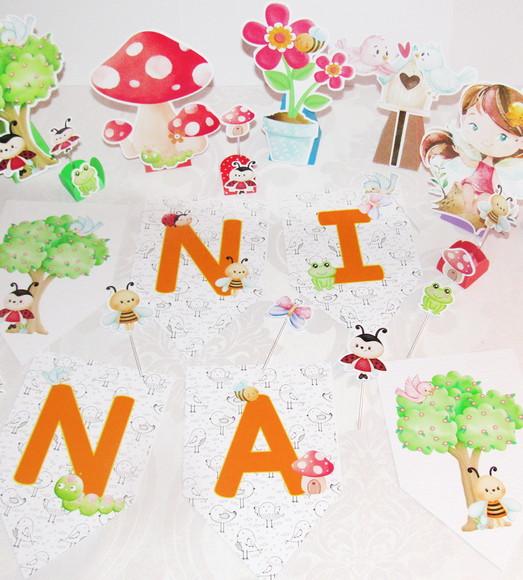 Mini Kit Festa em Casa : É Só Um Bolinho : Jardim Encantado