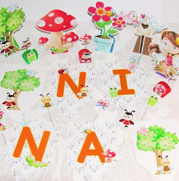 Mini Kit Festa em Casa : É Só Um Bolinho : Jardim Encantado