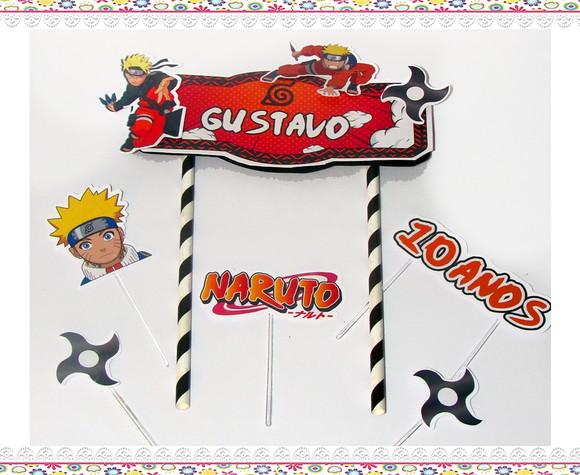 Mini Kit Festa em Casa : É Só Um Bolinho : Naruto