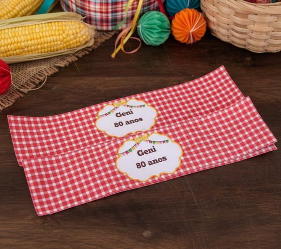 Rótulo de Refrigerante ou Água Festa Junina