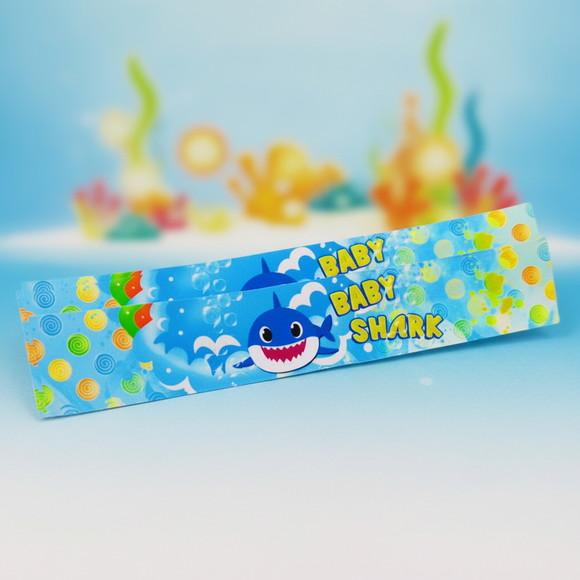 Rótulo Garrafinha de Refrigerante ou Água Baby Shark