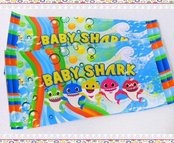 Rótulo para Cofrinho Baby Shark