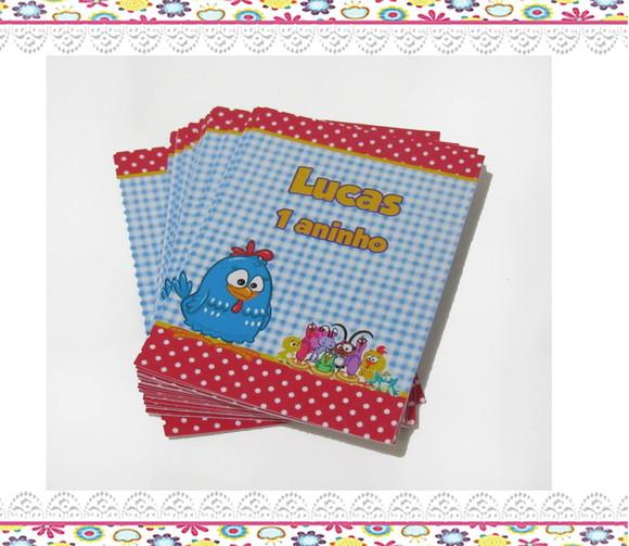 Rótulo para Tubete Galinha Pintadinha