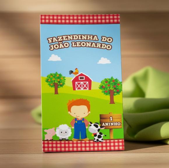 Rótulo para Tubete Fazendinha