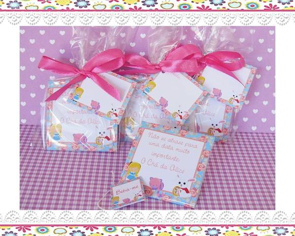 Sachê de Chá Personalizado Chá de Bebê Alice