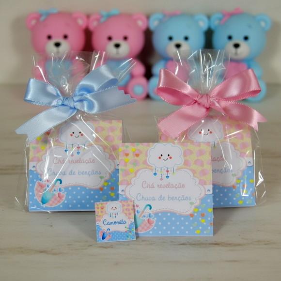 Sachê de Chá Personalizado Chá Revelação