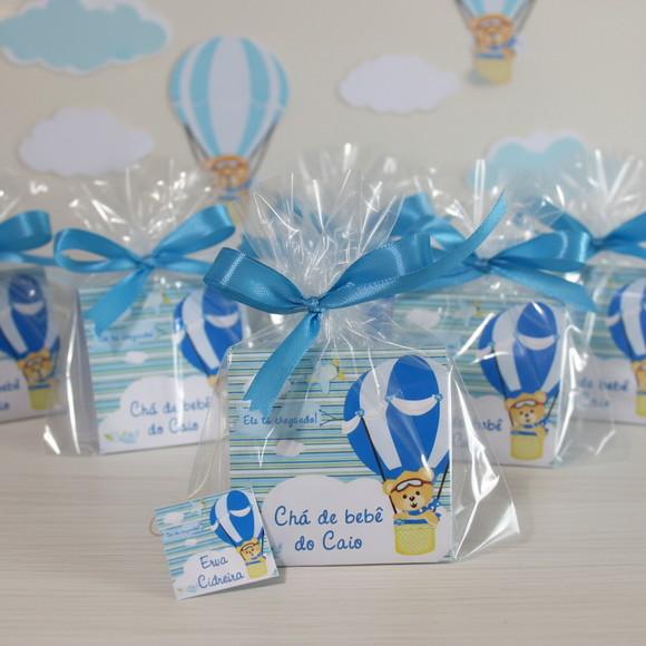 Sachê de Chá Personalizado Ursinho Baloeiro