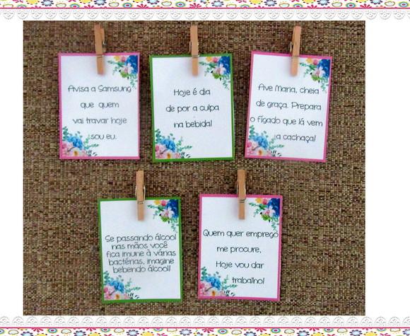 Tag para Drinks com Mini Pregadores