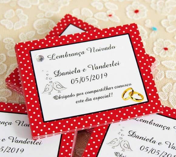 Tag para Lembrancinha Casamento Noivado