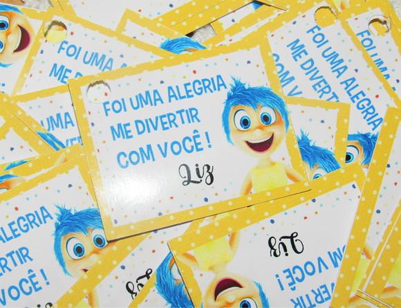 Tag Personalizada Alegria Divertidamente