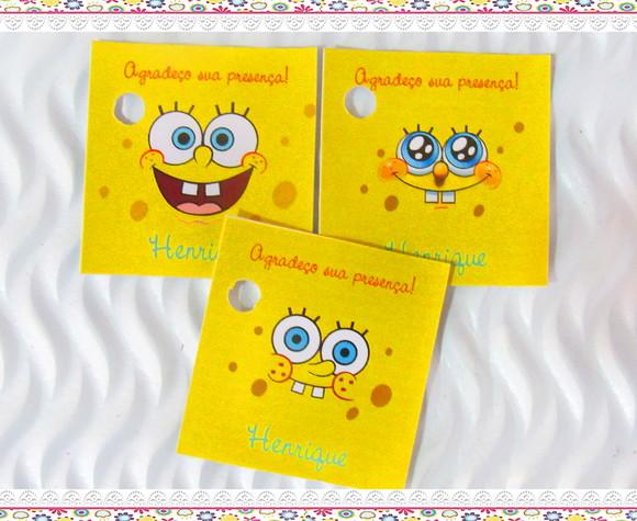 Tag Personalizada Bob Esponja