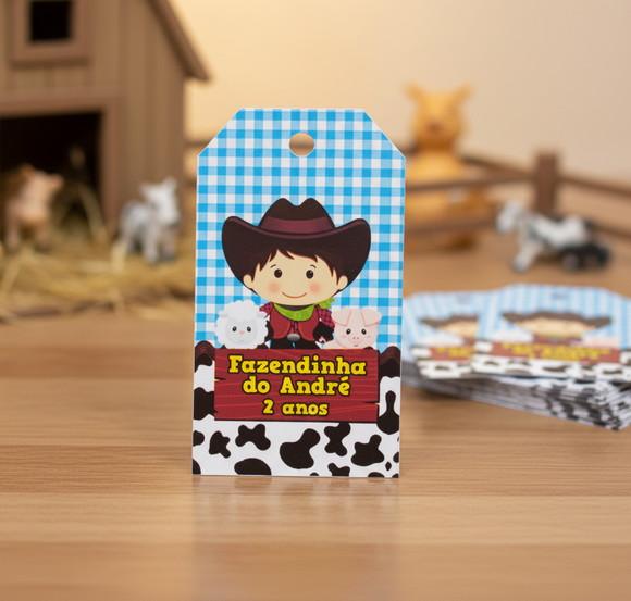 Tag Personalizada para Lembrancinha Fazendinha