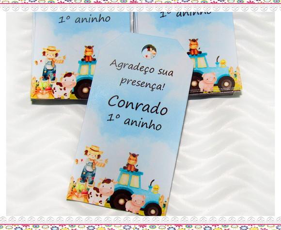 Tag Personalizada para Lembrancinha Fazendinha