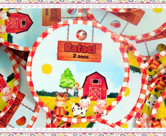 Tag Personalizada para Lembrancinha Fazendinha
