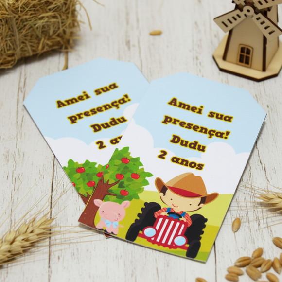 Tag Personalizada para Lembrancinha Fazendinha