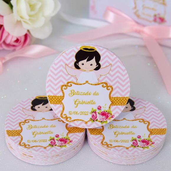Tags para Batizado Menina