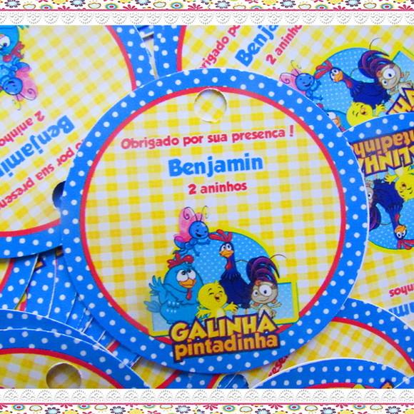 Tags Personalizadas Galinha Pintadinha