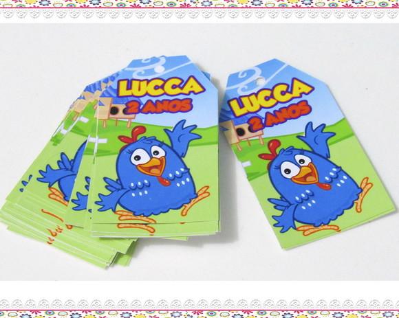 Tags Personalizadas Galinha Pintadinha