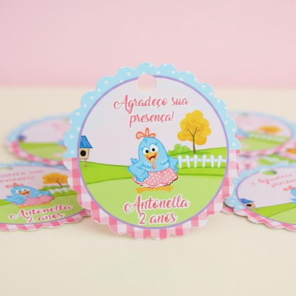 Tags Personalizadas Galinha Pintadinha Candy