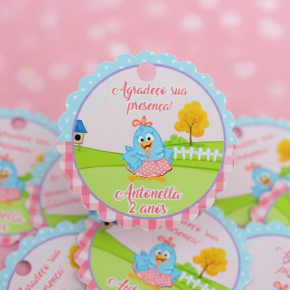 Tags Personalizadas Galinha Pintadinha Candy