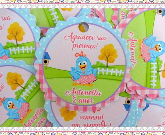 Tags Personalizadas Galinha Pintadinha Candy