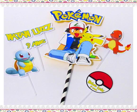 Topo de Bolo Pokémon