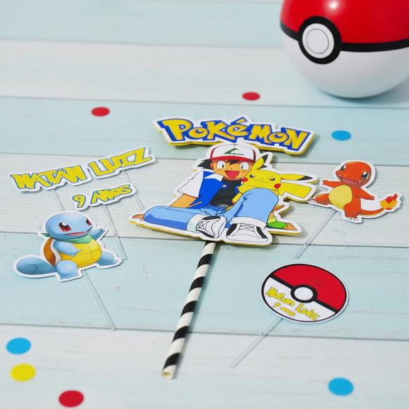 Topo de Bolo Pokémon