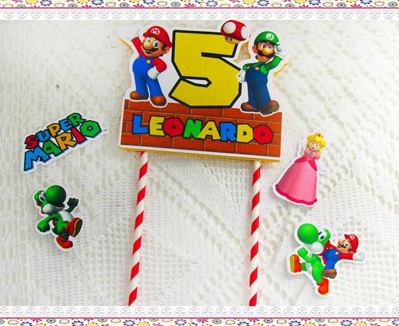 Topo de Bolo Super Mario