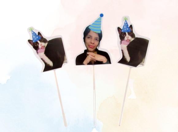 Topper com Foto: Carinha de Festa