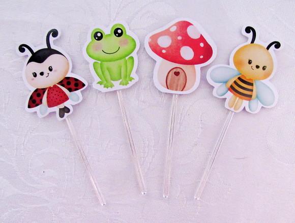 Topper para Docinho Jardim Encantado
