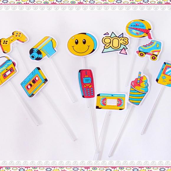 Topper para Docinhos Anos 90