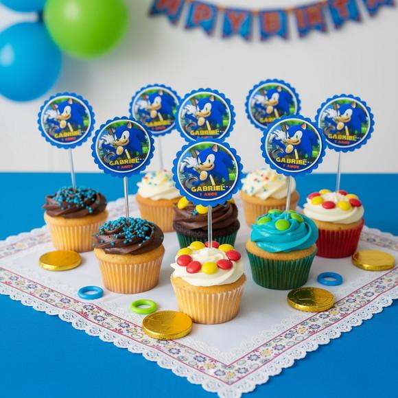 Topper para Docinhos Sonic