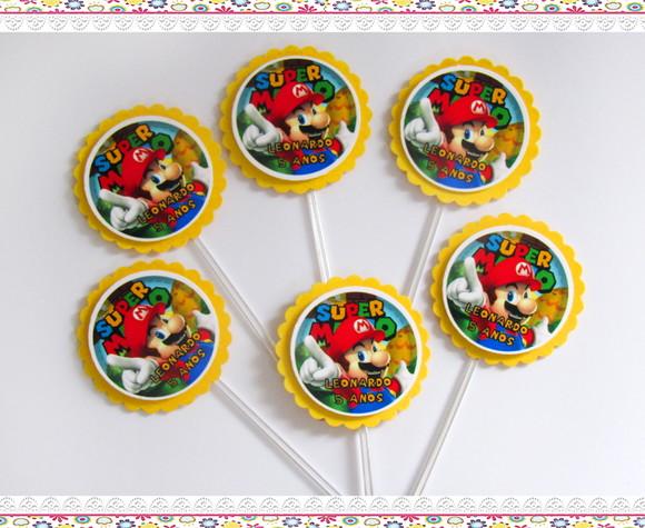 Topper para Docinhos Super Mario