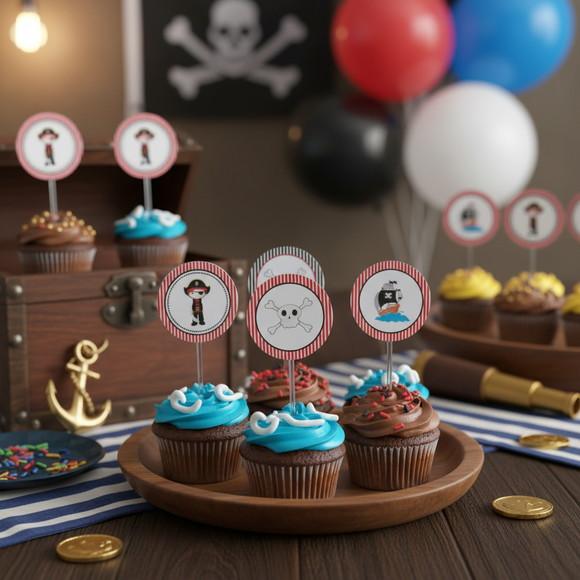 Topper para Docinhos Tema Pirata