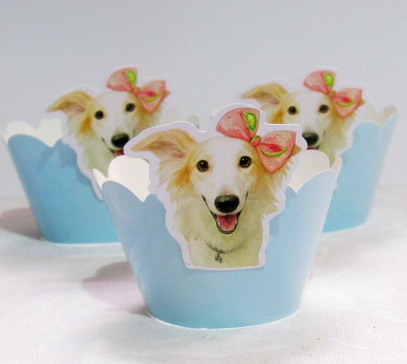 Wrappers Personalizados para Cupcake Cachorrinha