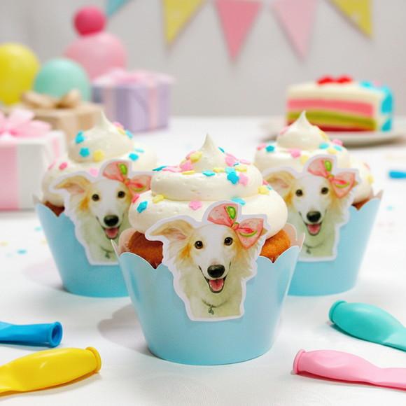 Wrappers Personalizados para Cupcake Cachorrinha